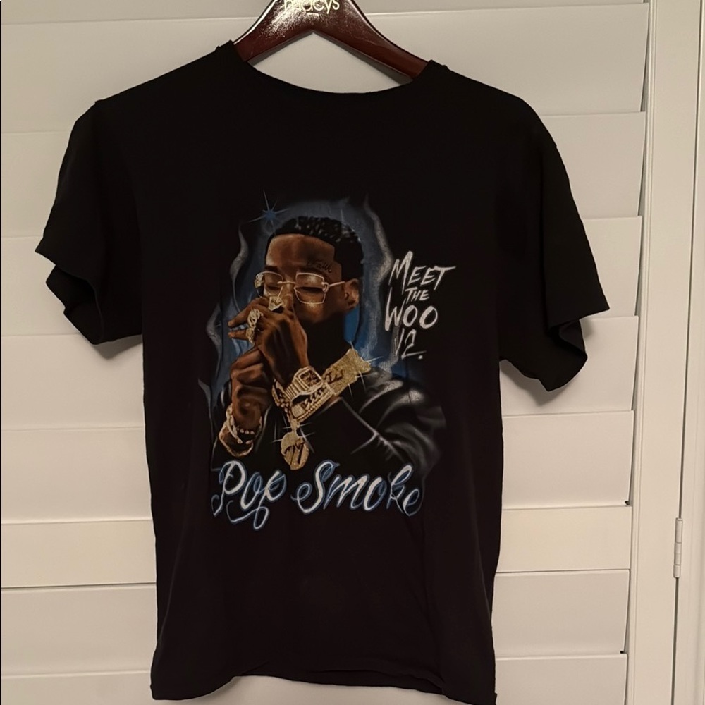 Pop Smoke Graphic Tee Men's Medium Hip Hop Tee